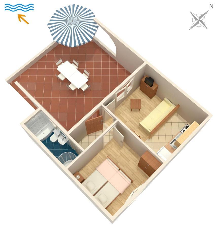 Apartments By The Sea Punat, Krk - 5351 Luaran gambar
