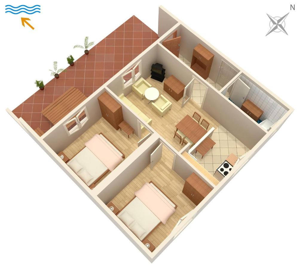 Apartments By The Sea Punat, Krk - 5351 Luaran gambar